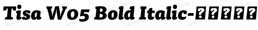 Tisa W05 Bold Italic字体转换